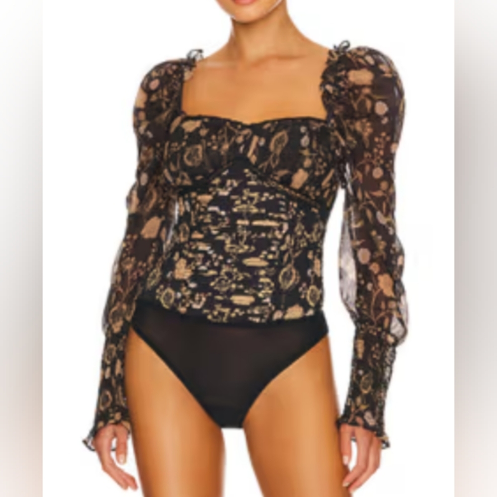 Free People Brunch Date Bodysuit #New Size Medium